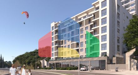 2 bedroom penthouse in Becici directly from the developer, 200 m to the beach
