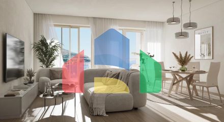 2 bedroom penthouse in Becici directly from the developer, 200 m to the beach