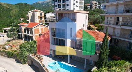 Вилла с видом на море в Бечичах