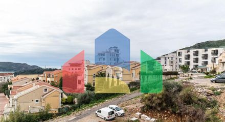 Просторная квартира 64 м² в Бечичи с видом на море