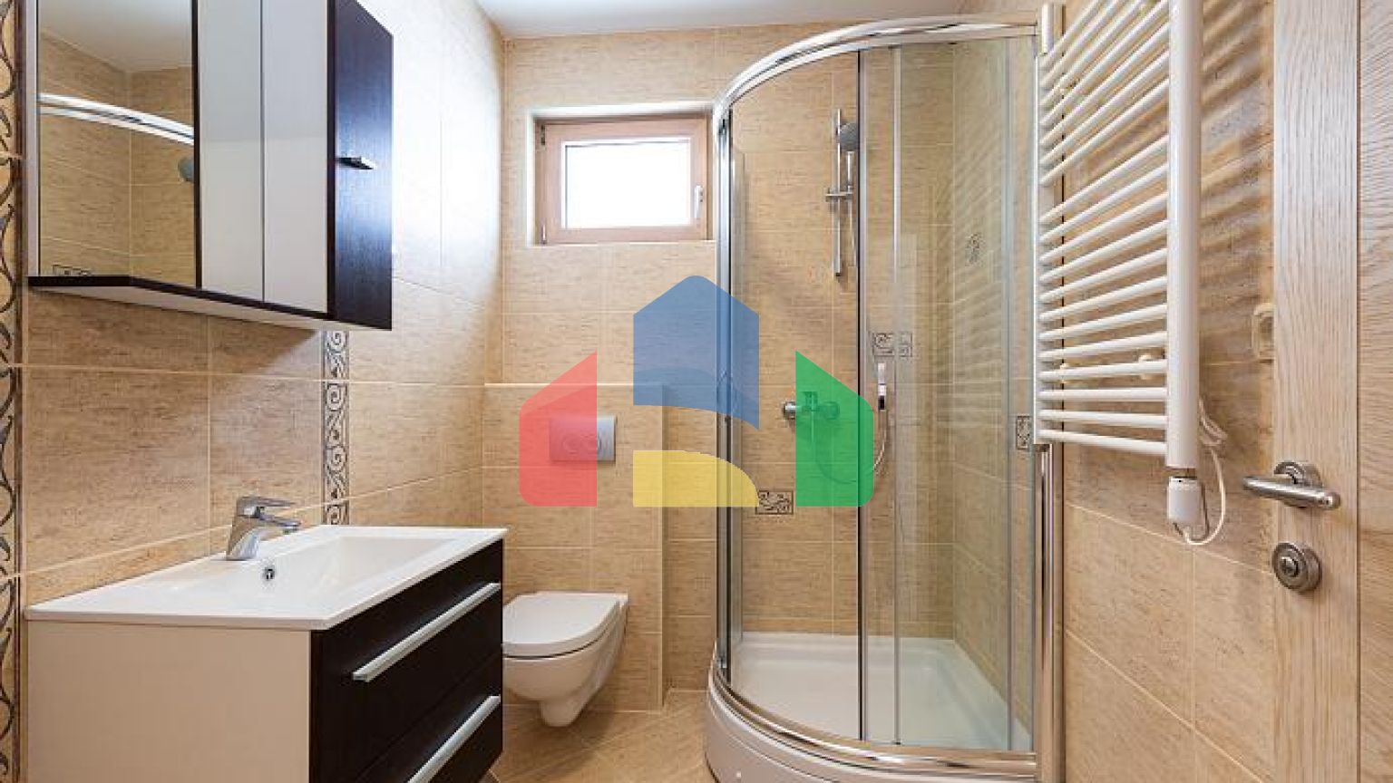 Квартира 52 м² с видом на море и двумя террасами в Бечичи