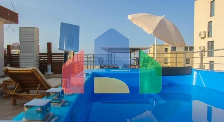 Penthouse in Becici with a panoramic sea view