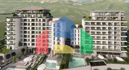 Квартиры в комплексе с бассейном в Бечичи