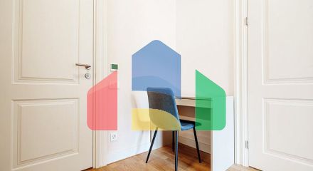 Квартира с двумя спальными комнатами и видом на море в Бечичи