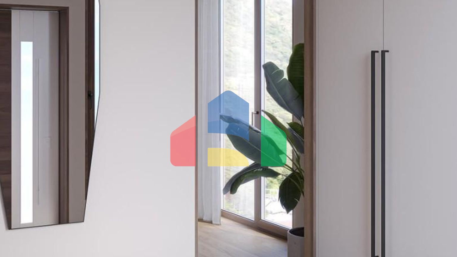 Двухспальный апартамент с просторной террасой у моря в живописном заливе Бигово