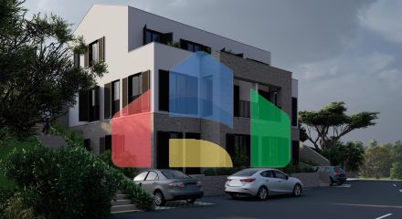 Двухуровневый пентхаус с садом и террасой в заливе Бигово