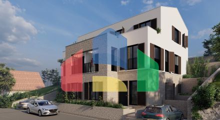 Двухуровневый пентхаус с садом и террасой в заливе Бигово