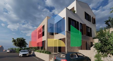 Двухуровневый пентхаус с садом и террасой в заливе Бигово