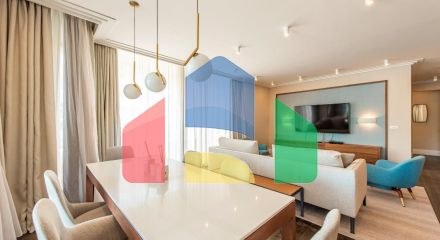 Роскошный дизайнерский пентхаус с тремя спальнями