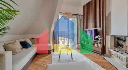 Budva, Old Town - unique apartment with view of the beach and sea