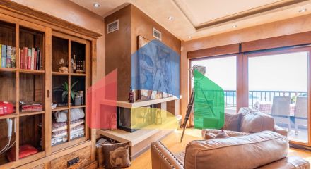 Трехэтажная вилла из камня с бассейном и панорамным видом на море в Марковичи, Будва