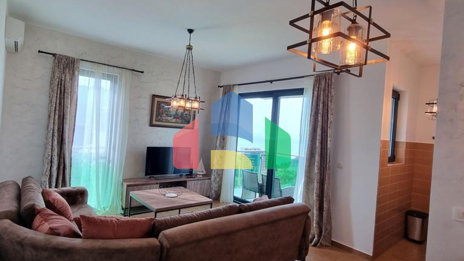 Квартира 2 спальная с видом на море в Бечичи,70m2