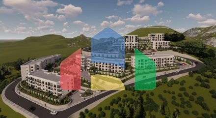 New gated residential complex with luxury infrastructure in Dubovice, Budva.