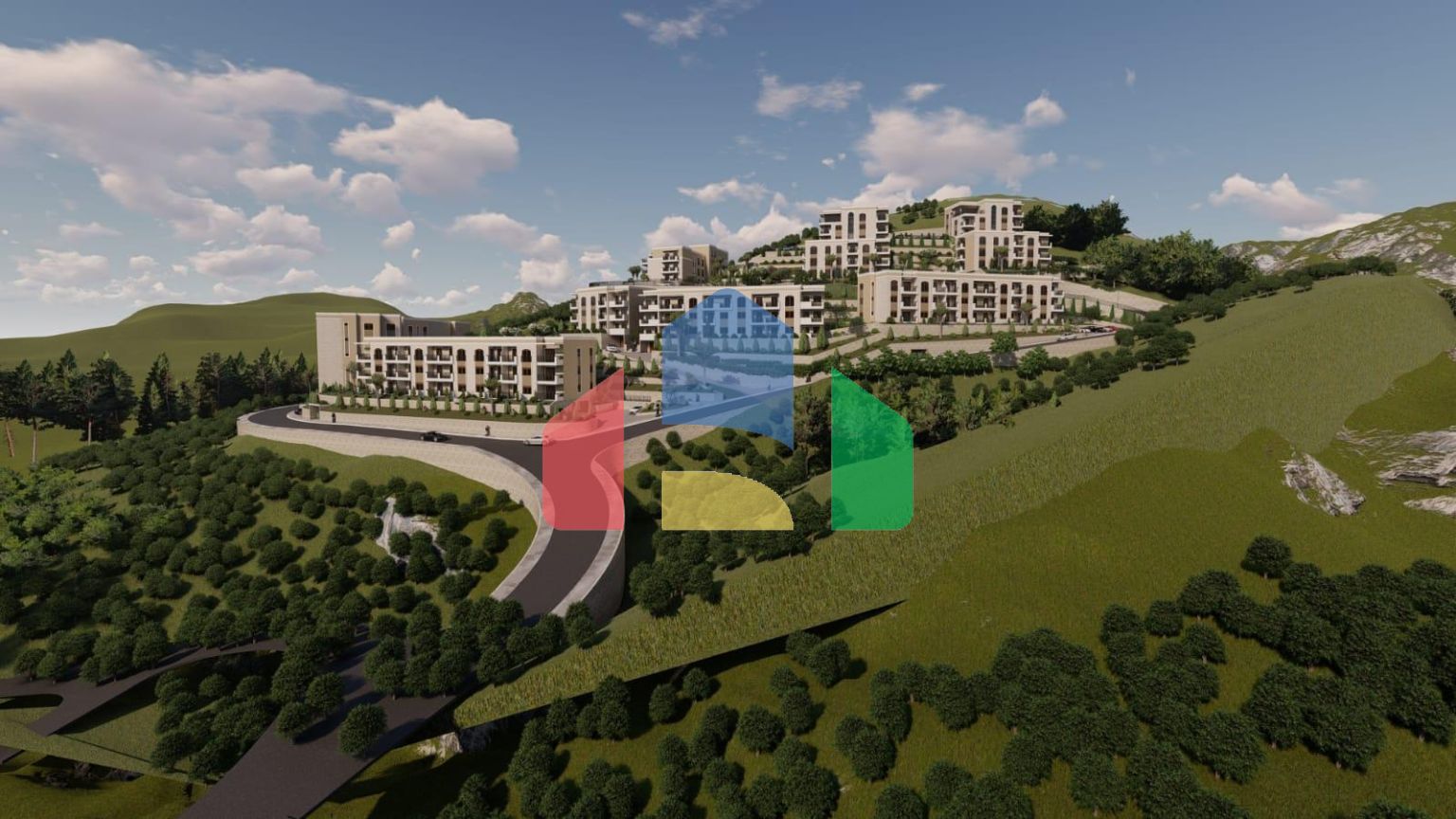 Новый жилой комплекс закрытого типа с роскошной инфраструктурой в Дубовице, Будва.