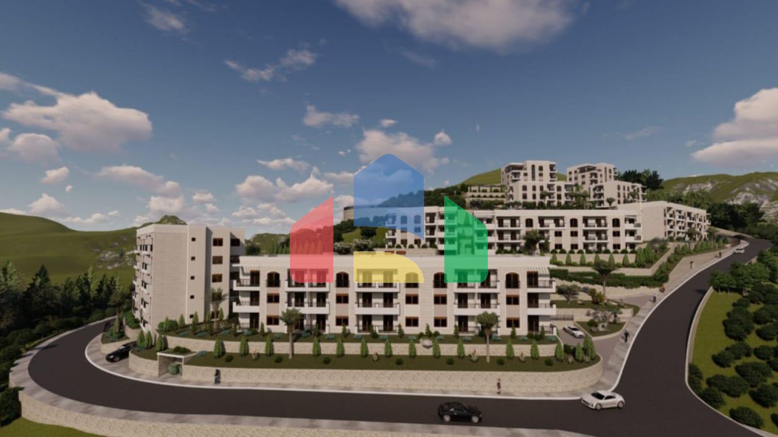 Новый жилой комплекс закрытого типа с роскошной инфраструктурой в Дубовице, Будва.