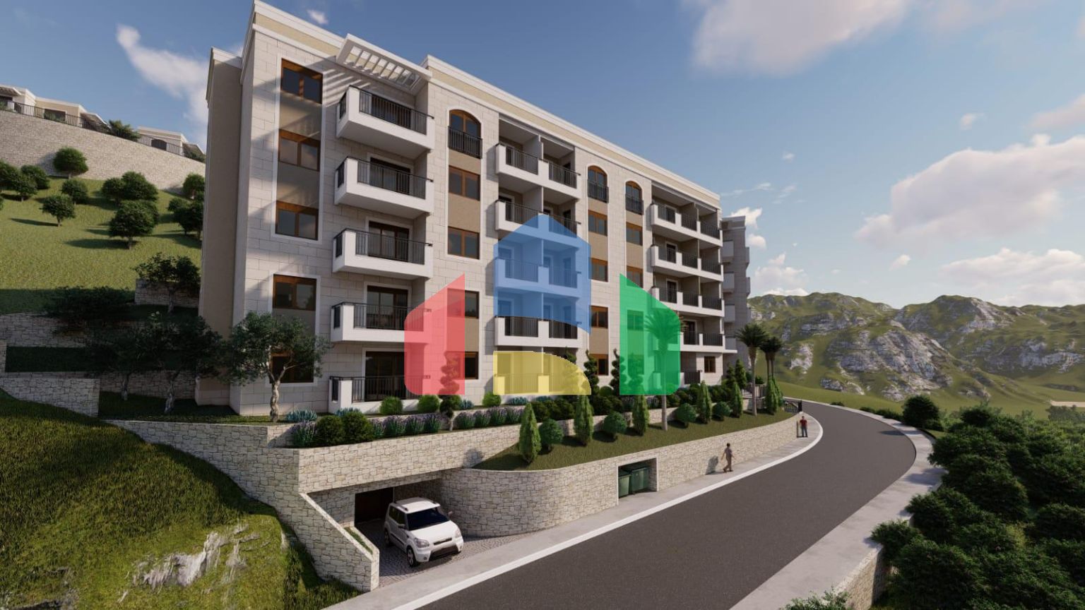 Новый жилой комплекс закрытого типа с роскошной инфраструктурой в Дубовице, Будва.