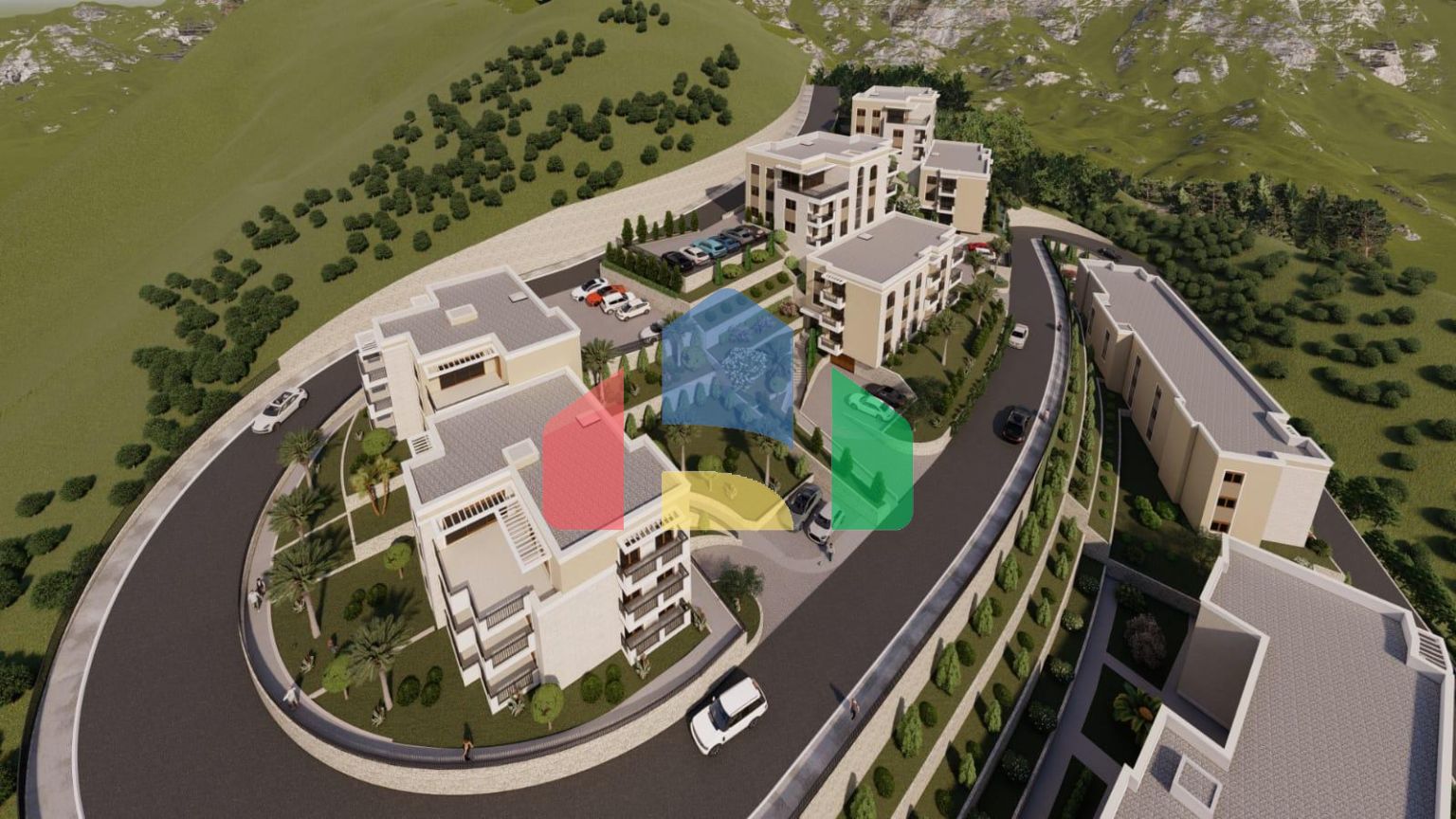 Новый жилой комплекс закрытого типа с роскошной инфраструктурой в Дубовице, Будва.