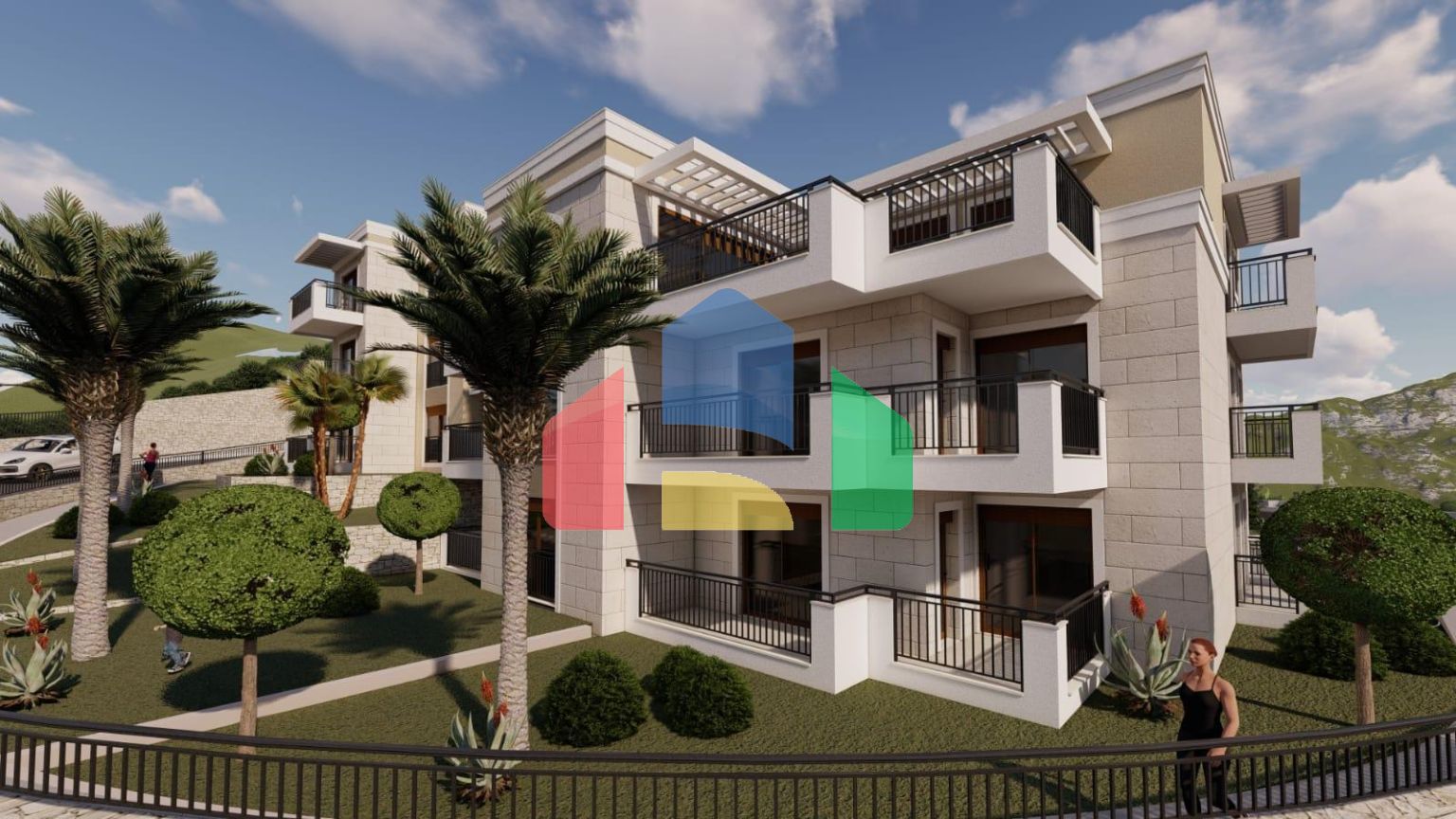 Новый жилой комплекс закрытого типа с роскошной инфраструктурой в Дубовице, Будва.