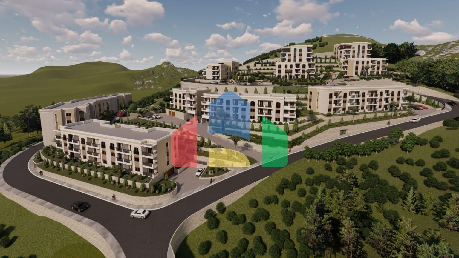 Новый жилой комплекс закрытого типа с роскошной инфраструктурой в Дубовице, Будва.