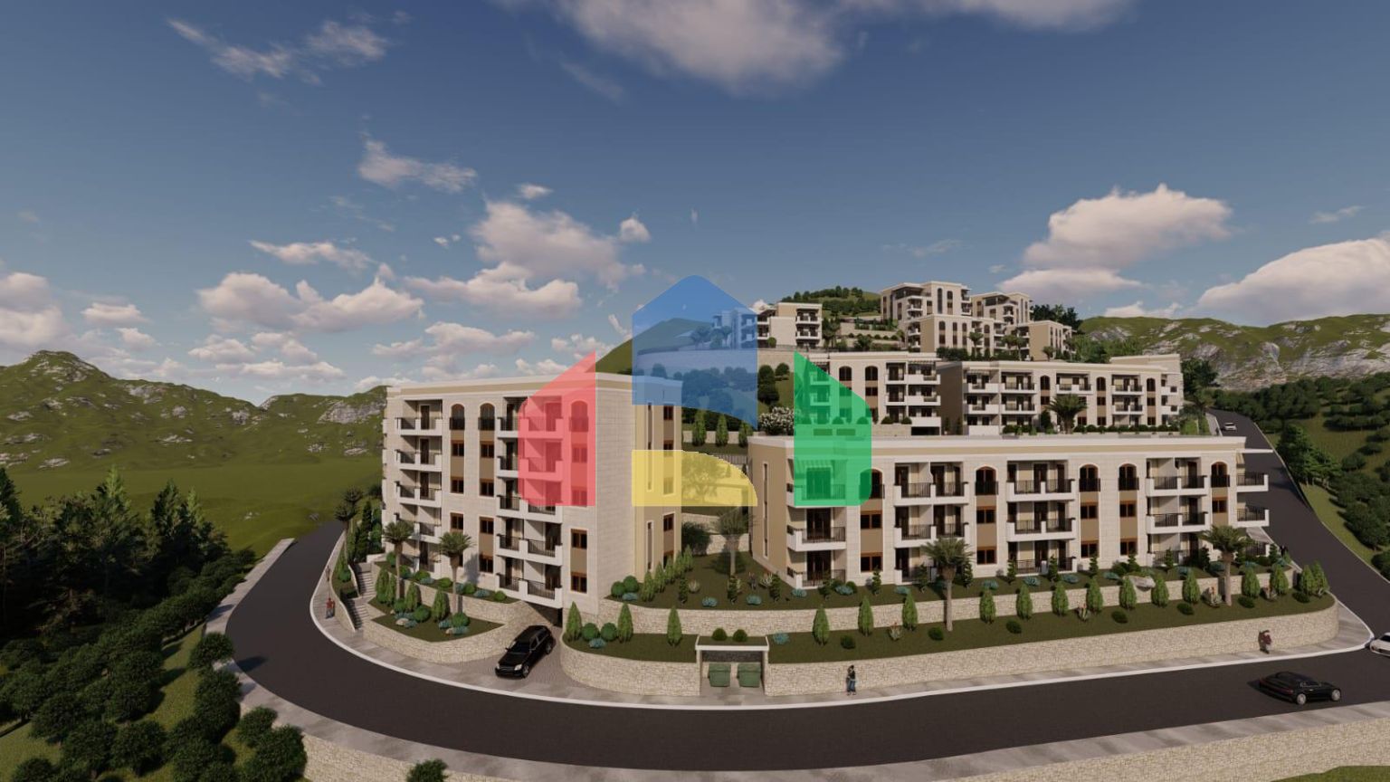 Новый жилой комплекс закрытого типа с роскошной инфраструктурой в Дубовице, Будва.