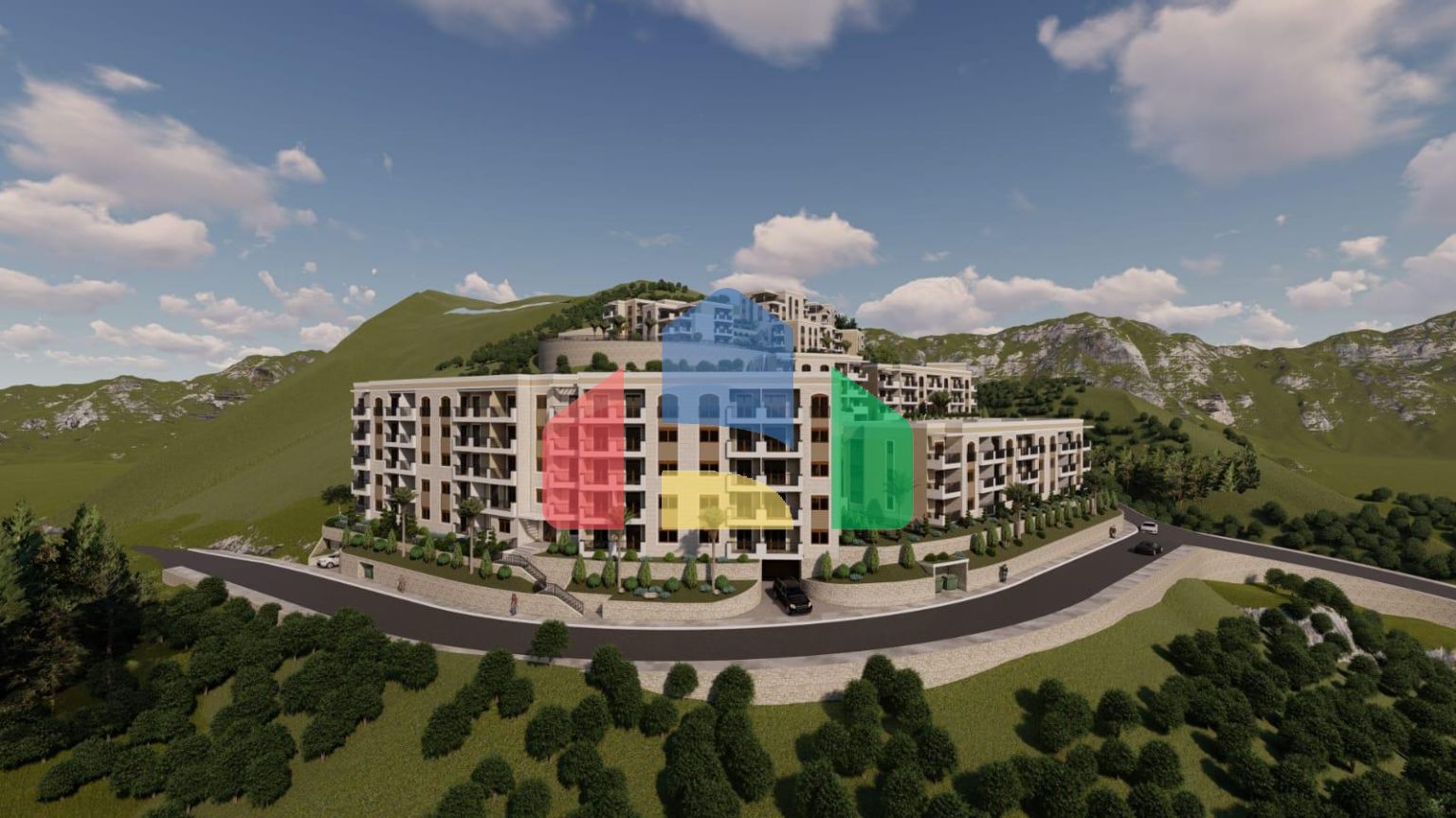 Новый жилой комплекс закрытого типа с роскошной инфраструктурой в Дубовице, Будва.