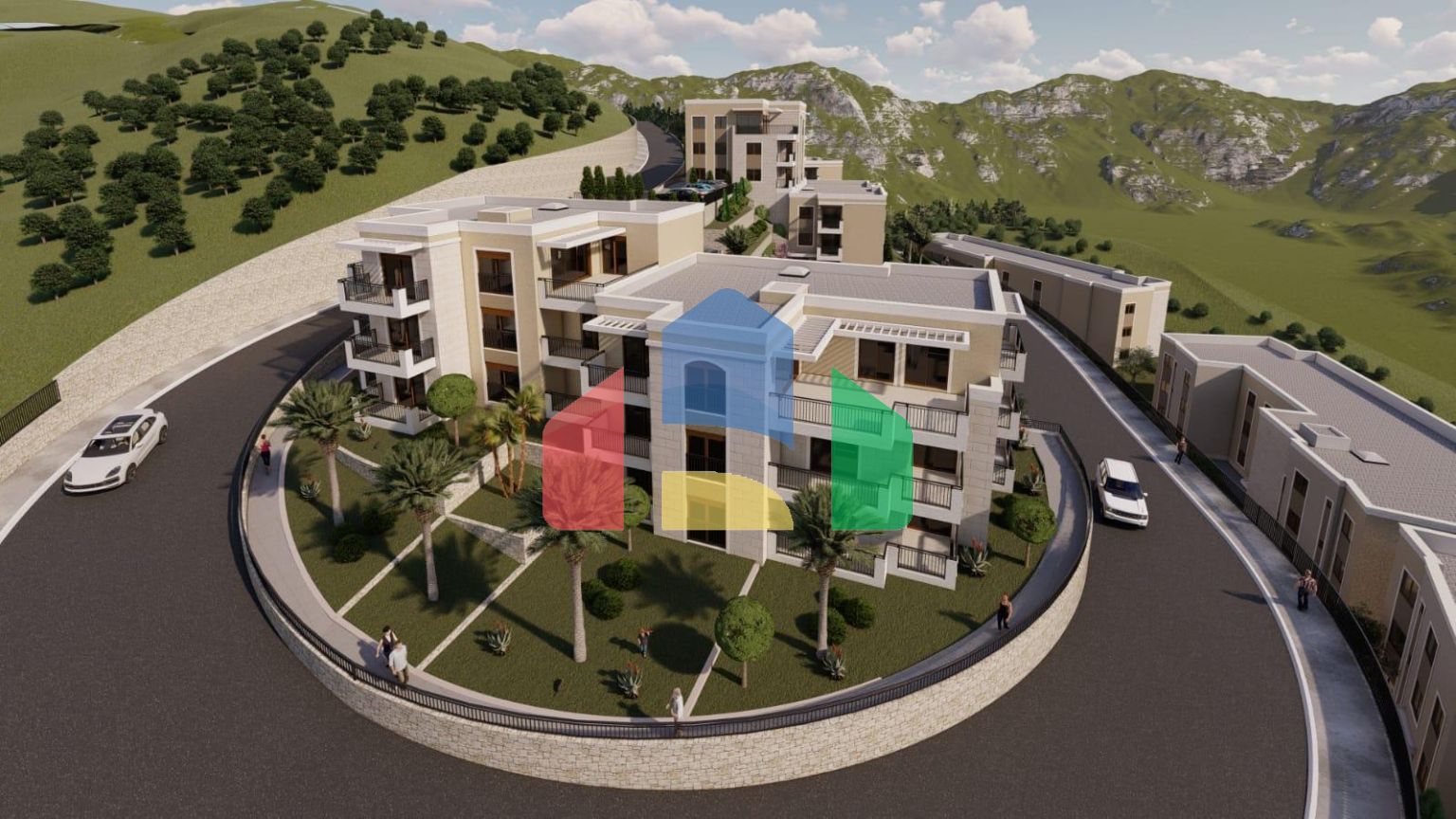 Новый жилой комплекс закрытого типа с роскошной инфраструктурой в Дубовице, Будва.