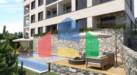 Квартира с одной спальней в новом комплексе в Будве, район Дубовица