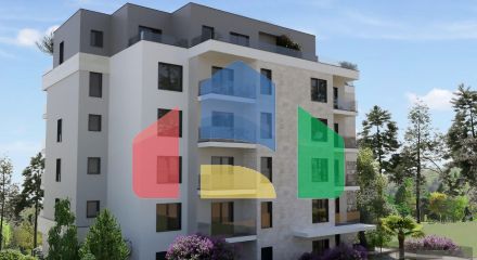 Квартира с одной спальней в новом комплексе в Будве, район Дубовица