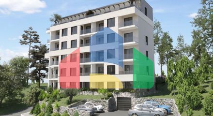 Квартира 1+1 с террасой в новостройке, район Дубовица, Будва