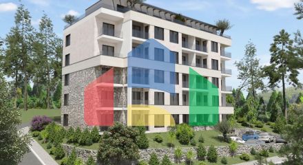 Квартира 1+1 с террасой в новостройке, район Дубовица, Будва