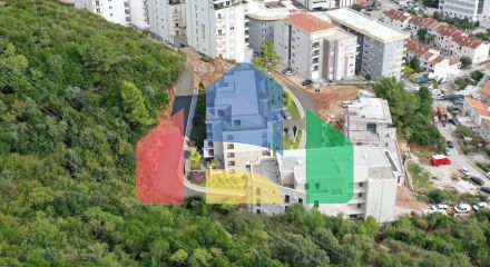 Квартира 1+1 с террасой в новостройке, район Дубовица, Будва