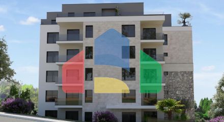 Квартира 1+1 с террасой в новостройке, район Дубовица, Будва