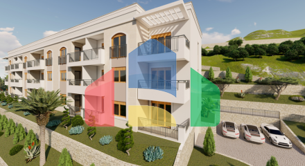 Просторная квартира 2+1, 63,35 м² в новостройке Будвы