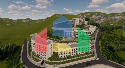 Просторная квартира 2+1, 63,35 м² в новостройке Будвы