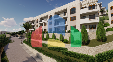 Просторная квартира 2+1, 63,35 м² в новостройке Будвы