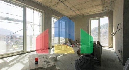 Квартиры в новом доме с 2 и 3 спальными комнатами и частичным видом на море