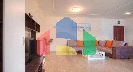 Spacious one-bedroom apartment in Budva with sea view
