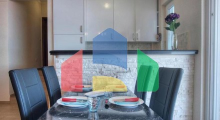 Spacious one-bedroom apartment in Budva with sea view