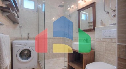 Spacious one-bedroom apartment in Budva with sea view