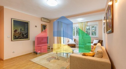 Квартира 80 м² с двумя спальными комнатами в Будве с участком