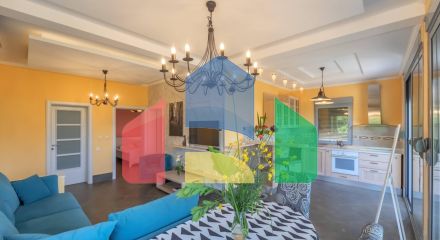 Дом с бассейном в Булярице с панорамным видом.