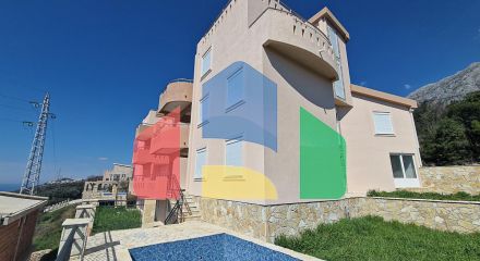 Two new identical four-storey villas with a swimming pool in Dobra Voda, Bar