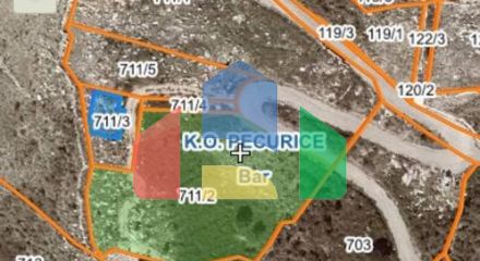 Large plot of land above Dobra Voda, Brkanovichi
