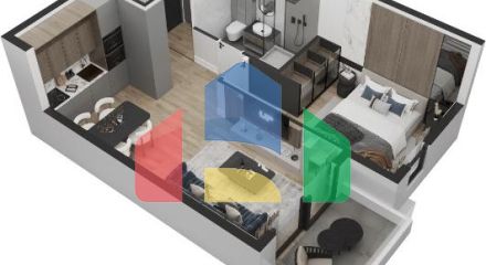 Квартира с выделенной спальней в курортной локации Добры-Воды