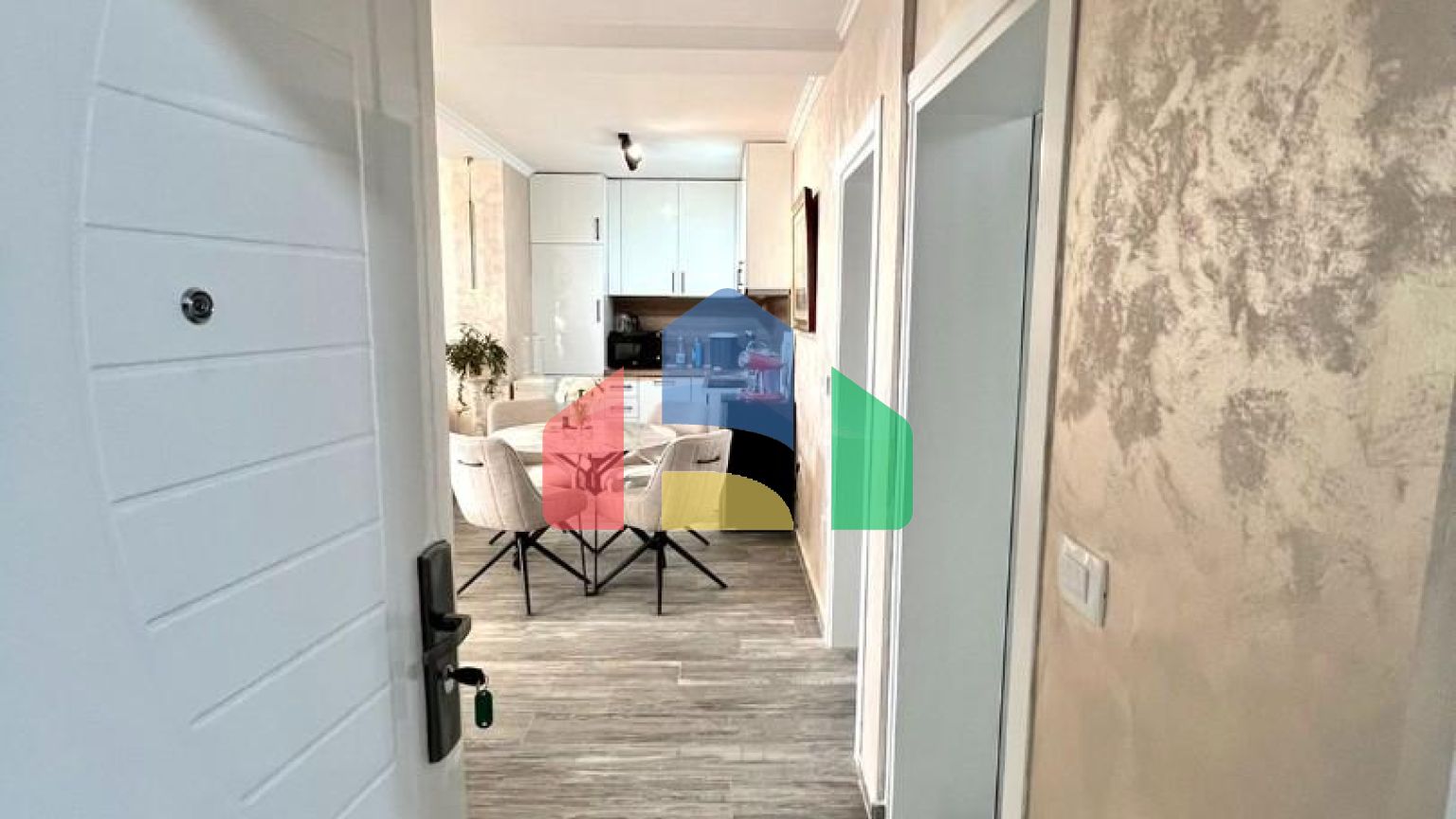 Квартира с 1 спальней и видом на море в доме с бассейном в Добры воды.