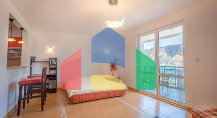 Studio in Dobrota with a panoramic view of the Bay of Kotor