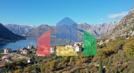 For sale land in Dobrota with sea view