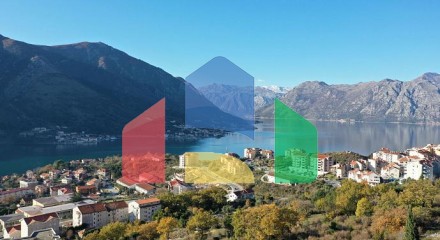 For sale land in Dobrota with sea view