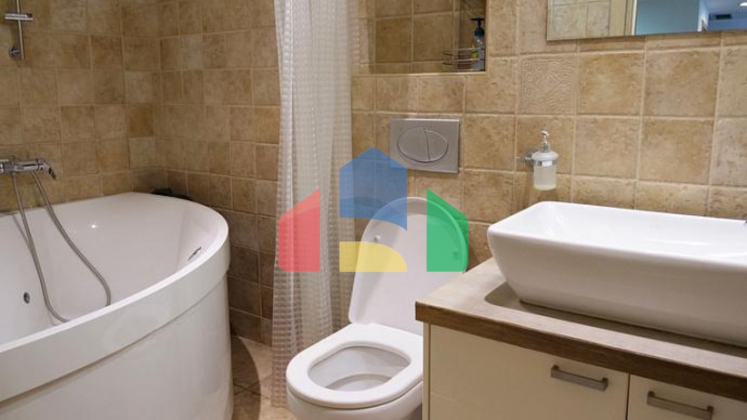 Квартира с двумя спальными комнатами и видом на море в Которе