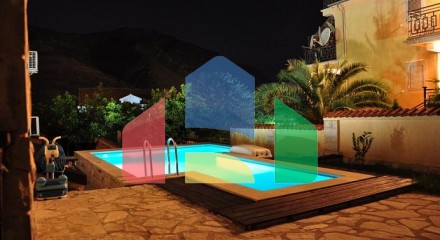 House in with pool in Dobrota